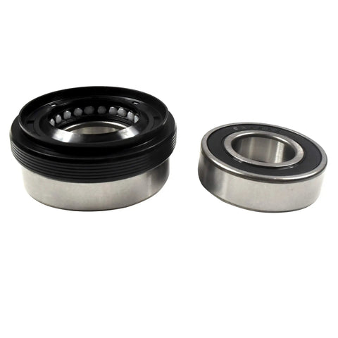 Heavy Duty Bearing And Seal Replacement Kit For LG And Kenmore Washer Tub Smooth Spin Pro Grade Repair with two steel bearing components.