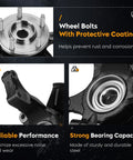 Two Pack Front Steering Knuckle Wheel Bearing Hub Assembly Compatible With Escape 2005 2012 Mercury Mariner 2005 2011 Mazda Tribute 2005 2011, showing protective coating and bearing capacity details.