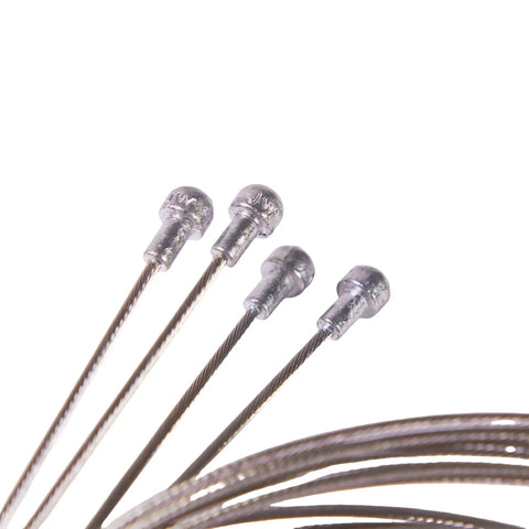 Four Pack Stainless Steel Road Bike Brake Cables Long 1.7 Meter Universal Inner Cables With Tips And O Rings 19 Strand Core
