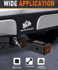 Trailer Hitch Extender With 7 Inch Length Fits 2 Inch Receiver Tube 5000 Lbs GTW Includes Five Eighth Inch Pin And Clip