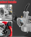 Wide Range 22Mm Carburetor Air Filter Kit For 50Cc 110Cc And 125Cc Pit Bikes Dirt Bikes ATVs And Go Karts Beef Up Power And Throttle Response