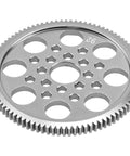 Metal 48P 92T Spur Gear For Sakura D4 1/10 RC Drift Cars AWD Or RWD Belt Drive Upgrade, high precision steel with holes visible