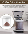 Drop-In Grind Chamber With Lid Replacement For Burr Coffee Grinder Model DBM-8P1 attached, durable polystyrene material.
