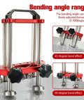 Dual Station Sheet Metal Roller And Bender For 0 To 100 Degree Bend Range with anti-scratch painted surface and precision scale