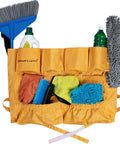 Heavy Duty Trash Can Caddy Apron For 32 To 55 Gallon Bins Fits Brute Rubbermaid Uline And More Vinyl Cleaning Organizer