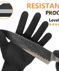 Cut Resistant Gloves With Stainless Steel Wire Core For Pro Grade Food Prep Level 5 Protection, Dexterity For Kitchen Chefs