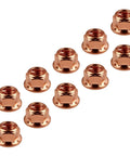 10 Pieces M8x1.25 Exhaust Manifold Gasket Nut For Automotive Manifolds Piping Flanges With High Temp Resistance And Vibration Durability