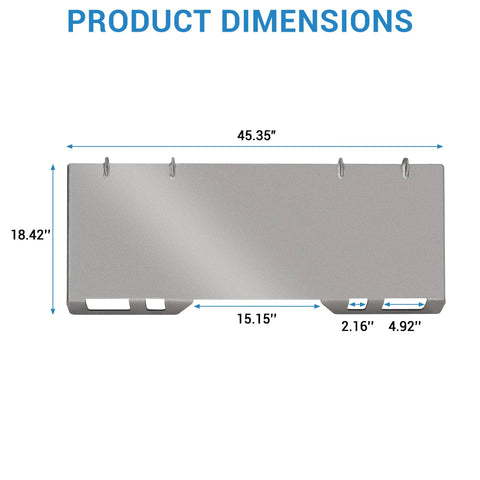 Beefy Heavy Duty Mounting Plate For Farm Tractor Equipment Installation dimensions 45.35" x 18.42" 6mm Thick Q235 Steel Base