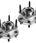 Beefy Two Piece Rear Wheel Hub And Bearing Assembly 512302 For Jeep Commander 2006-2010 And Grand Cherokee 2005-2010 With ABS Direct Fit Bolt-On Replacement OEM-Grade Bearings Smooth Ride Quick Install, showing product front view