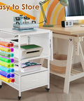 Heavy Duty Three Tier Movable Heat Press Table With Foldable Stand For Heat Transfer Machines Sublimation Printers And Cutting Tasks Hustle Ready Workhorse with colorful vinyl rolls and printer.