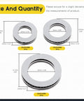 Mardatt thrust needle roller bearings with washers, chromium steel; three sizes shown: 20x35x2mm, 25x42x2mm, 35x52x2mm.