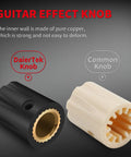 10 Pack Guitar Pedal Knobs Pro Grade 1/4 Inch Shaft With Set Screw ABS Plastic Davies 1900h Clone Style Black White