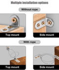 Anti Tip Furniture Anchors Set 24 Pieces Stainless Steel Wall Anchors For Baby Proofing And Home Safety installed mounts