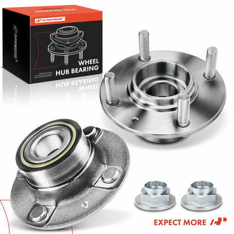 Rear Wheel Bearing And Hub Assembly For Hyundai Elantra 2001 To 2006 And Kia Spectra 2005 To 2009 Spectra5 2005 To 2009 Non ABS