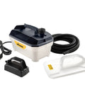 Chemical Free Wallpaper Steamer For Easy Peasy Removal, No Harsh Chemicals, Dual Steam Plates Included with accessories visible.