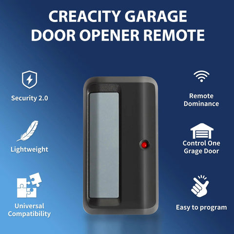 Two Pack Universal Garage Door Opener Remote For LiftMaster And Craftsman Models 891LM 971LM with features diagram