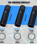 Thick Wall 10 Spline Lug Nut Key Set, 3 Piece Lug Nut Socket Tool for Cars, Trucks, SUVs, Heavy Duty Alloy, TA23-21/22, TA20 Series