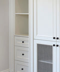 White cabinets with 5 Pack Black Zinc Alloy Cabinet Knobs Round Ball Drawer Pulls And Handles With Screws 0.94 Inch Diameter installed
