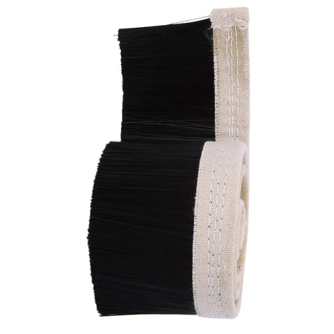 Shop Ready Heavy Duty CNC Router Spindle Dust Collector Brush Seal For Precision Engraving Machines, black bristles on roll.