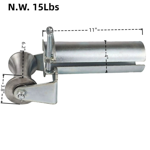 Heavy Duty Cable Puller Sheave Featuring Dual Bearings For Hassle Free Wire Feeding Through Tight 3 Inch Conduits While Protecting Line Integrity On Rough Job Sites, 11 inch length, steel material.