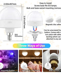 Rechargeable Light Bulb With Remote Timer And 15 Color Options Battery Operated Magnetic Puck LED Bulb For Wall Sconce Dimmer