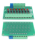 8 Channel Optocoupler PLC Data Converter Board With 20KHz Switching Frequency For Data Isolation And Level Conversion 12V To 3.3V Optical Module