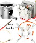 Auger Motor And Grill Induction Fan Kit With Fire Burn Pot And Hot Rod Ignitor For Pellet Grills Replacement Parts Fits Pit Boss And Traeger Grills Includes Mounting Screws And Simple Install Guide For Easy Diy Replacement