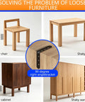 20 Pack Heavy Duty L Corner Shelf Brackets 4x4 Inch Black, fixing loose furniture joints in chair, table, cabinet, and wardrobe.