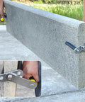 Built Like A Tank Portable Drywall Panel Lifter With Anti Slip Rubber Sleeve For Gypsum Boards Doors And Glass Heavy Duty Carrier lifting a drywall panel.