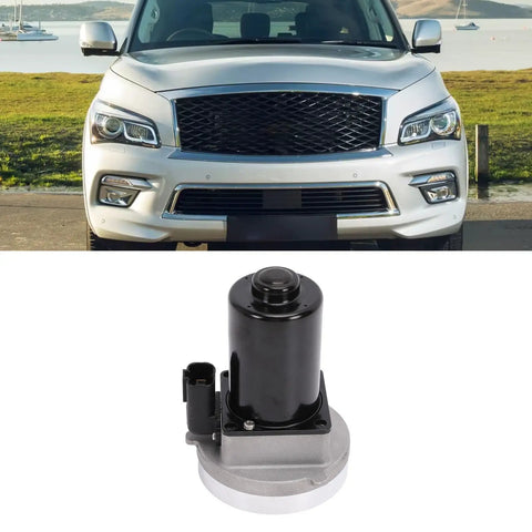 Metal Engine Motor Actuator Heavy Duty Replacement For Nissan Titan Armada Qx80 Qx56 Nv Direct Fit OEM 237531La0b 237531La0a, showing actuator and SUV front.