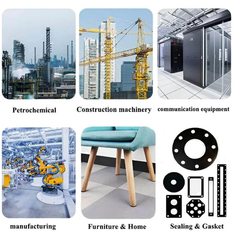 Applications of heavy duty heat resistant silicone sheet 60A 12x12 inch 0.04 inch thick for DIY gaskets, pads, seals, and anti-vibration use