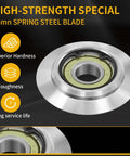 Two Pack Upgraded Replacement Blades With 65Mn Spring Steel For Copper Wire Stripping Machines And Powered Cable Strippers, Reusable Bearings, Easy Blade Swap