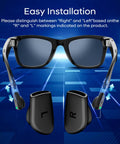Anti Slip Ear Grips For Meta Smart Glasses Gen 2 Wayfarer Skyler And Headliner with silicone retainers shown near glasses
