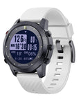 Workhorse Scuba Diving Computer Watch D3 With 100m Depth, NDL OTU CNS Alerts, Digital Compass displayed, white band