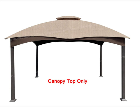Replacement Canopy Top For Lowe's Gazebo GF-12S004B-1 And GF-12S004BTO Beige Ripstop Fabric With Gridline Reinforcement Tech