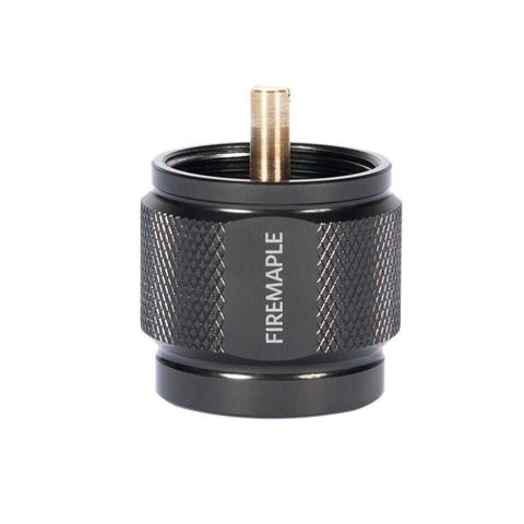 Z1 LPG Propane Snug Fitting No Leak Canister Adapter, premium aluminum, front view, ideal for LPG style camping bottles and outdoor use.