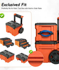 Heavy Duty Cord Organizer For Side Rail Toolbox, Cable And Hose Holder For Extension Cords, Stacked MODbox with compartments