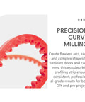 39 Inch Flexible Router Template For Woodworking No Stress Curve Milling Guide Edge Profiling Strip Precision Arc Jig close-up view.