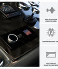Apollo MS-RA800 Marine Stereo with touchscreen on boat helm with WiFi and edge-to-edge glass faceplate for crisp marine tunes