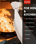 Emergency Fire Blanket For Home And Kitchen, 1 Pack 40 By 40 Inches Fiberglass Fire Barrier For Fire Safety in kitchen use