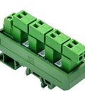 Compact 5x2 Pluggable Screw Terminal Block Distribution Module For DIN Rail Mount, 10A At 300V Per Channel, Durable 5.08mm Pitch