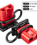 6 Sets 6-10 Gauge Battery Quick Connect Disconnect Kit 50A 12-36V Quick Connector Wire Harness Plug For Motor Winch Trailer Solar Inverter Remote Charger Red