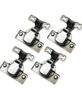 4 Pack Soft Close Cabinet Hinges With Concealed Design For Kitchen Cabinets No Fuss Self Closing And Adjustable Overlay Hidden Hardware In Gray Gold Finish