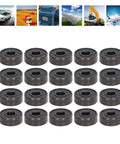 Get This Sick Bundle Of 20 Deep Double Sea S606rs Miniature Skate Bearings For Low Noise High Load Capacity And Serious Service Life Daily Industrial Use, sealed steel bearings arranged in rows.