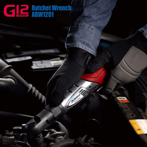 Workhorse 12V Cordless Ratchet Wrench Kit With Three Eighths Inch Drive 57 Ft Lbs Torque used on car engine
