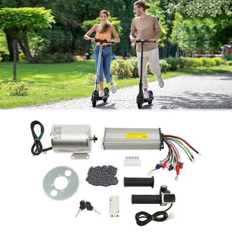 48V 2000W Brushless DC Motor Kit With 4300 RPM 33A Mosfet Controller LCD Display Screen And Three Speed Throttle And Pedal shown