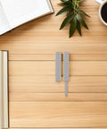 Push Latch Cabinet Kit 4 Pack for Wardrobes and Cupboards Invisible Rebound Latches on wooden surface with books and coffee
