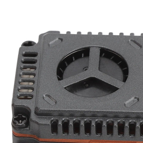 Close-up of the heat sink on 5.8GHz VTX with 25mW to 3W output 48 channels beefy switchable power long range FPV video transmitter.