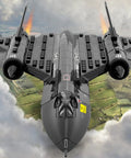 SR 71 US Air Force Reconnaissance Plane Building Toys Set With 183 Pieces Realistic WW2 Fighter Jet Model Kit flying overhead