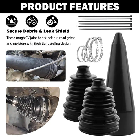 Axle Boot Repair Kit With Boot Expander Tool Clamps And Zip Ties Silicone Boots For Drive Shaft And Beefed Up Chassis Protection